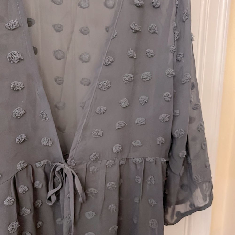 Maurices semi sheer tie front tunic - Picture 2 of 4